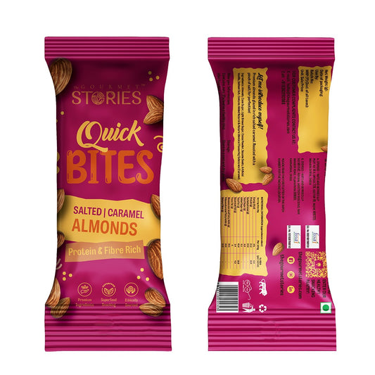 Quick Bites - Salted Caramel Almonds - 20Gm x 6Pc