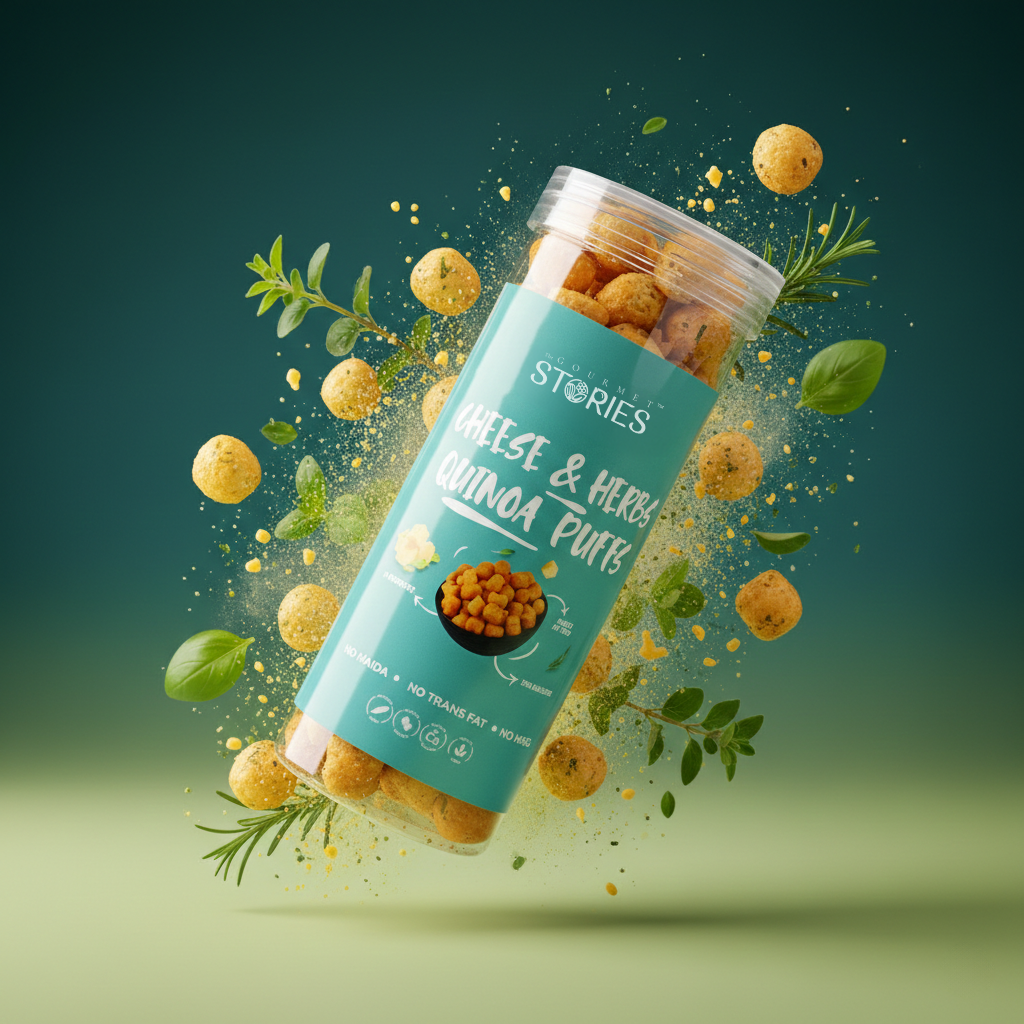 Quinoa Puffs - Cheese and herbs