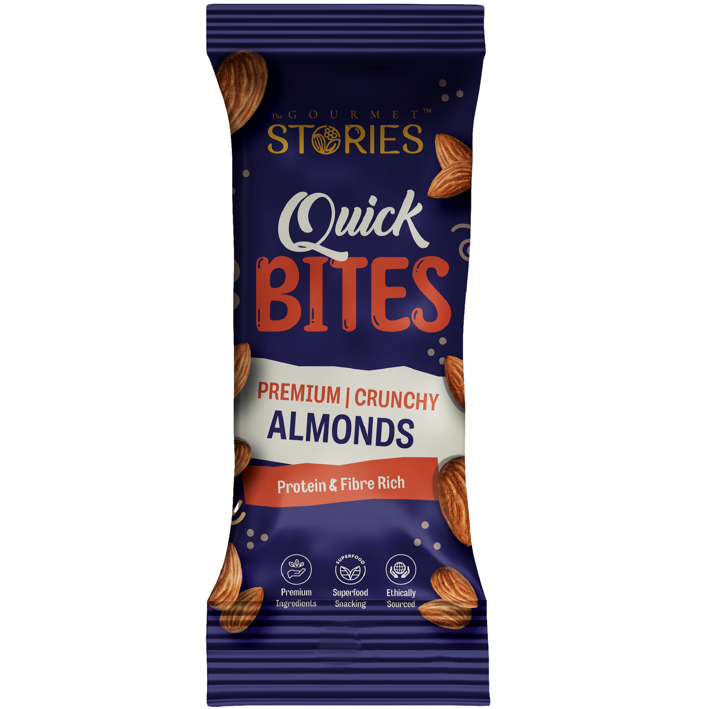 Quick Bites - Almonds - 25Gm x 6pc