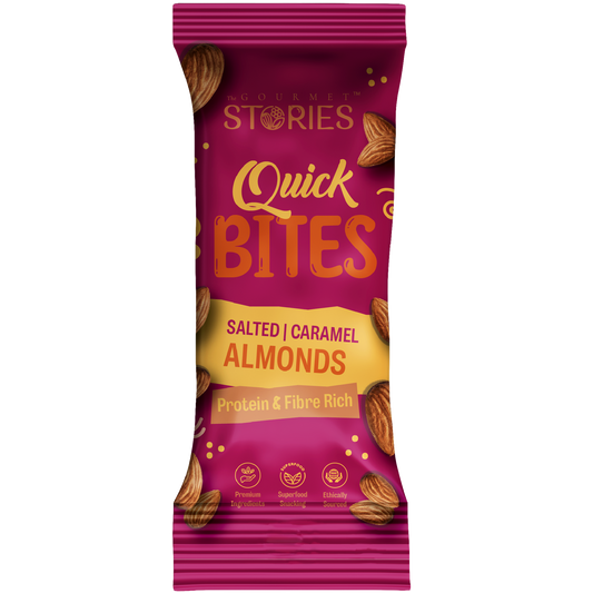 Quick Bites - Salted Caramel Almonds - 25Gm x 6Pc