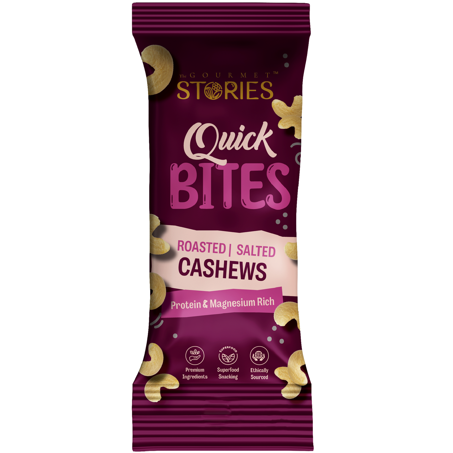 Quick Bites - Salted Cashews - 20Gm x 6pc