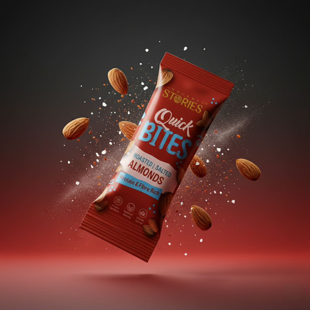 Quick Bites - Salted Almonds - 20Gm x 6pc