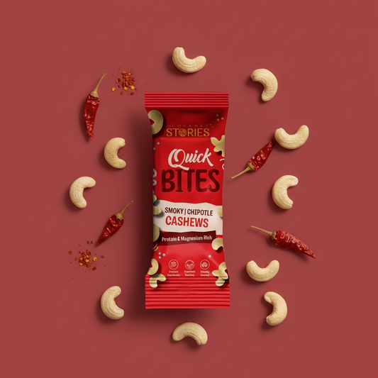 Quick Bites - Chipotle Cashews - 20Gm x 6Pc