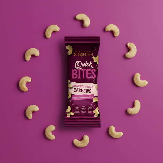 Quick Bites - Salted Cashews - 20Gm x 6pc