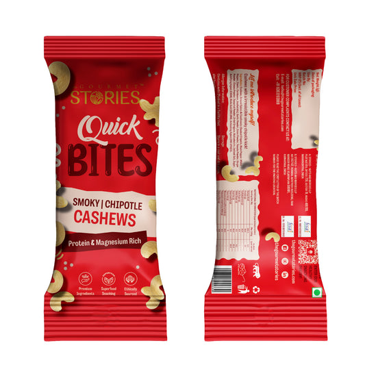 Quick Bites - Chipotle Cashews - 20Gm x 6Pc