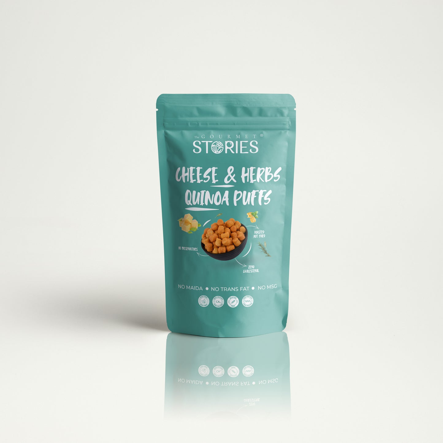 Quinoa Puffs - Cheese and herbs